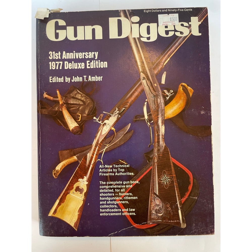 Gun Digest 1977 Deluxe Edition Book Unisex OS Blue Good 31st Anniversary Edition